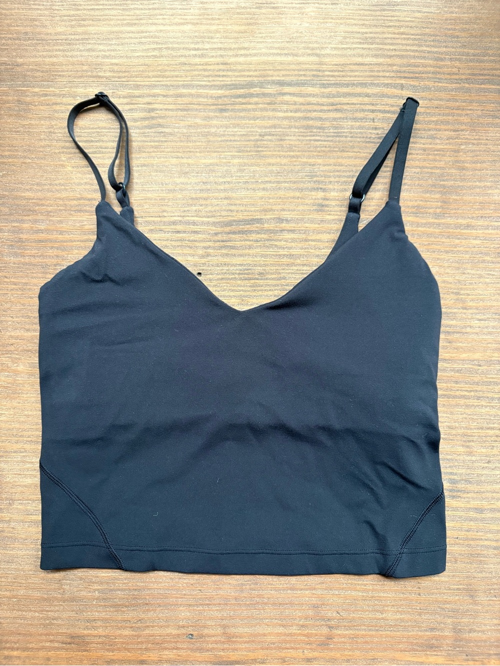 Lululemon Align Cropped Cami Tank Top in Black